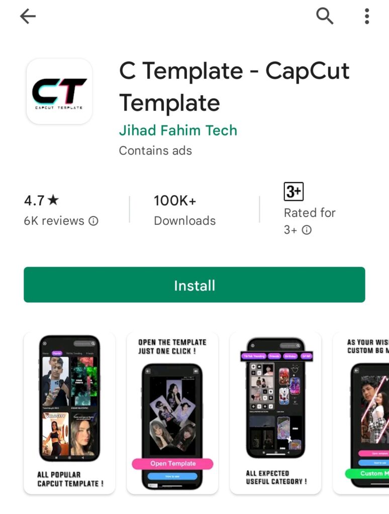 capcut template app. top 2 capcut template app